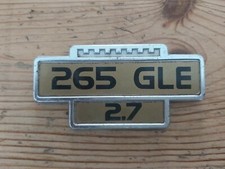 Volvo 265 GLE 2.7 Classic Car Wing Badge (Gold)