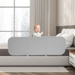 Modern Bed Rail Guard,Toddler Bed Rails, Foldable Bed Rail Guard, Wear-Resistant - Picture 1 of 18