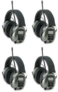 (4) Safety Works 10121816 Digital MP3/AM/FM Stereo Radio Hearing Protector Muffs - Picture 1 of 2