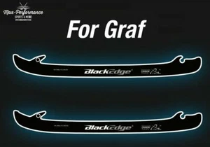 ¡Corredores de patinaje BlackEdge Graf Ultra de acero negro! Cuchillas de hockey Cobra de acero negro - Imagen 1 de 4