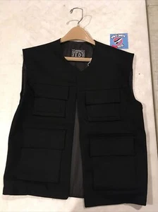 Han Solo Black Vest Jacket Star Wars Fan Club Return Of The Jedi Vintage - Picture 1 of 9
