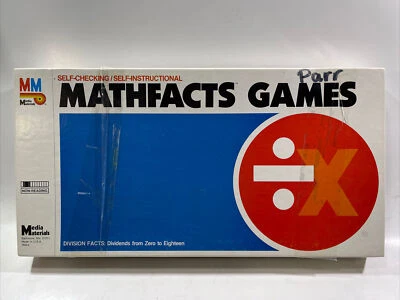 MATHFACTS Self-Check Multiplication / Division by Media Materials Inc.1985, Rare - Image 1 of 4