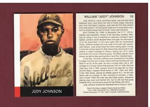#18 JUDY JOHNSON, Phila. Hilldale Giants | Eclipse Stars of the Negro Leagues - Picture 1 of 1