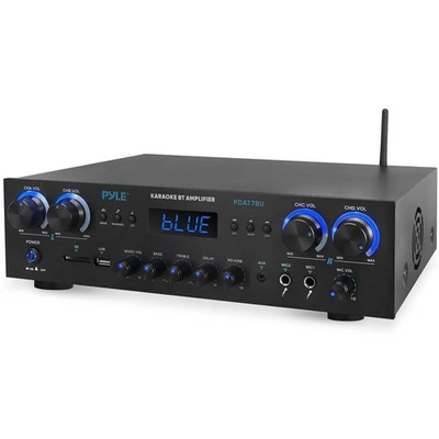 Pyle Compact Home Theater Amplifier Stereo Receiver with Bluetooth (800 Watt) - Image 1 of 4