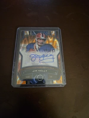 2024 Topps Resurgence #RS-JK JIM KELLY Orange AUTO /25 Buffalo Bills - Image 1 of 2