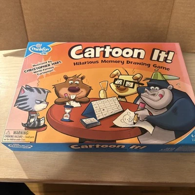 ThinkFun JR. Cartoon It! Game, Educational, Memory Drawing Game NEW - Image 1 of 4