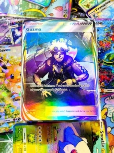 Guzma trainer proxy pocket app card tcg full art Celestial Guardians set - Picture 1 of 3