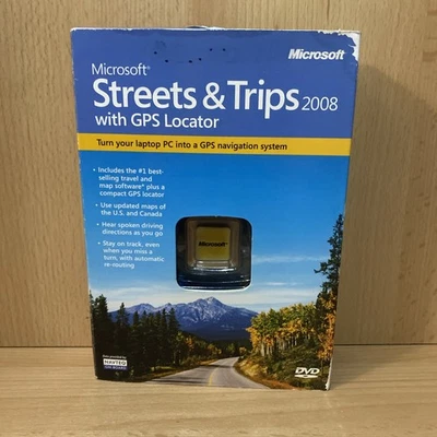 NEW/SEALED Microsoft Streets & Trips 2008 (PC) Box With GPS Locator - Image 1 of 4