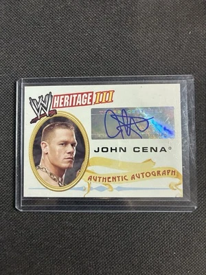 Topps John Cena 2007 WWE Heritage III automático Foto 1 de 2