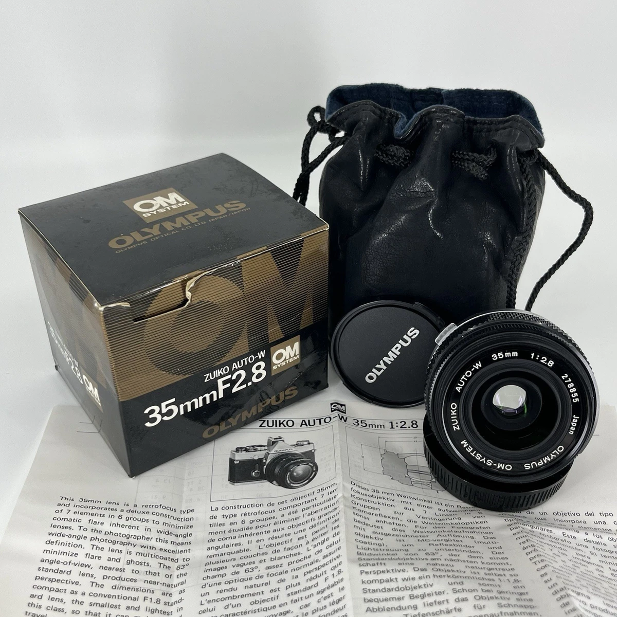 【OLYMPUS】OM-SYSTEM ZUIKO AUTO-W 35mm F2 Olympus 35mm f2 Zuiko Auto-W - Lens – Kamerastore