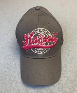 NWT Robin Ruth The Island of Hawaii Adjustable Hat Cap Gray Pink Pineapple - Picture 1 of 8