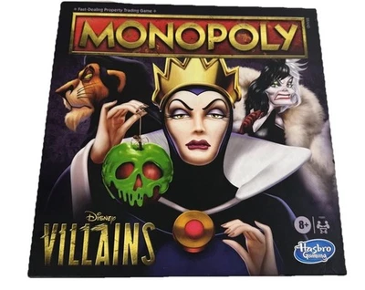 Monopoly Disney Villains Edition Family Board Game 2021 2-6 Player 8+ Box Damage - Image 1 of 4