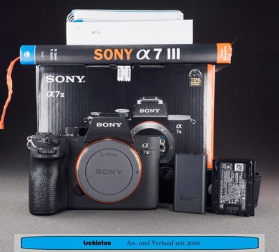 Sony Alpha A7 III 24,2MP 11.400 Auslösungen Sehr Guter Zustand OVP - Bild 1 von 4