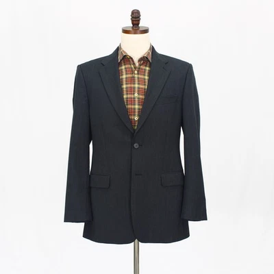 Express 40R Gray Sport Coat Blazer Jacket Solid 2-Button Wool - Image 1 of 4