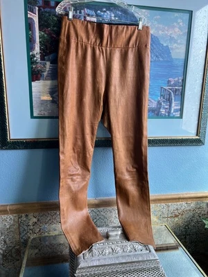 Leggings Paige para mujer 100 % cuero genuino talla L Foto 1 de 4