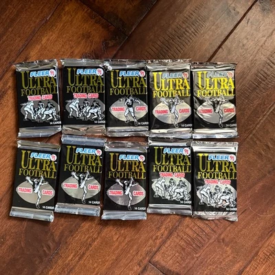 1991 FLEER ULTRA FOOTBALL 10 Packs - Image 1 of 2