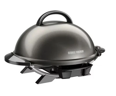 George Foreman Indoor Outdoor Dome Electric Grill Black NEW GFO240GM - Image 1 of 4