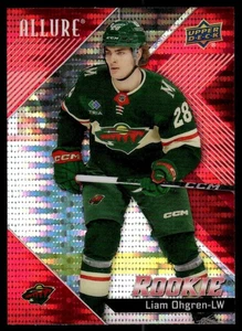 2024-25 Upper Deck Allure Red Rainbow Liam Ohgren Rookie Minnesota Wild #121 - Bild 1 von 3
