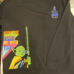 Disneyland After Dark Star Wars Nite Yoda Crew Neck Sweatshirt Fleece 3X NWT - Picture 1 of 4