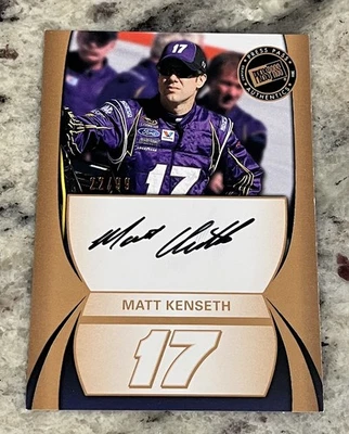 Matt Kenseth 2011 Press Pass Autograph Auto 22/99 Roush Fenway Racing  - Image 1 of 2
