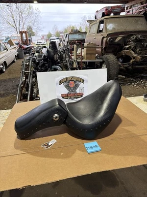 Harley Bad Boy Evo Softail Springer Seat Genuine like NOS Badboy FXSTSB RARE - Image 1 of 4