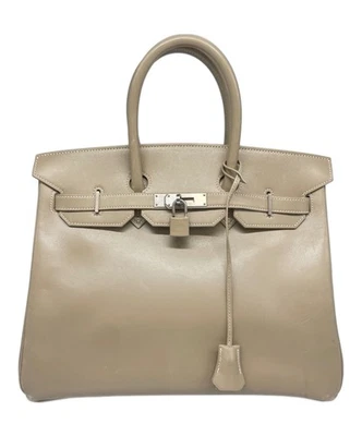 HERMES Birkin 35 Matte SHW Box Calf G Stamp  #001 - Image 1 of 4