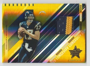 PHILIP RIVERS 2004 Leaf Rookies & Stars Longevity #278 Gold SP PARCHE RC #24/50 - Imagen 1 de 2