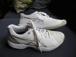 Asics Solution Swift FF white/silver women 8 (EUC) - Picture 1 of 12