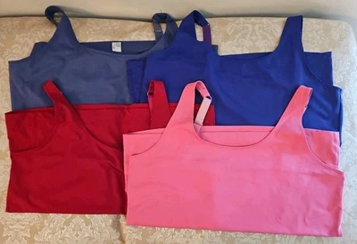 CHICO'S Lote de 4 Camisetas sin mangas Microfeel Tejidas Cami Conchas Correas Ajustables 2  Foto 1 de 4
