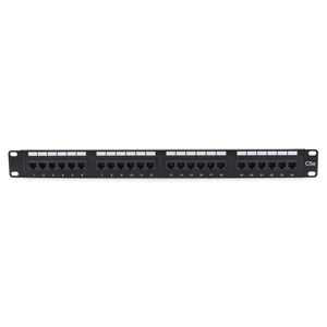 24 Port High Quality Cat5E Ethernet RJ45 Patch Panel 1U 19” Rack Mountable - Picture 1 of 3