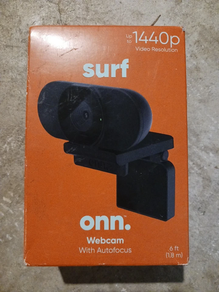 Surf Onn Webcam with Ring Light 1440p Resolution Microphone NEW ! - Image 1 of 1