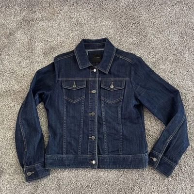 Chaqueta vaquera The Limited lavada oscura elástica manga larga talla mediana nueva sin etiquetas Foto 1 de 4