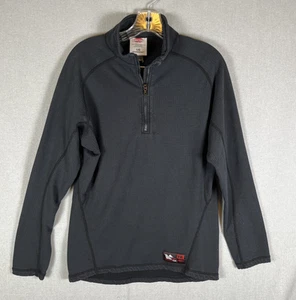 Maglione True North Dragonwear FR 1/4 Zip Nero HRC1 Pelliccia di Drago Pile Uomo L - Foto 1 di 10