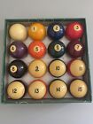 Vintage Belgian Billiard Pool Balls 2 1/4" Made in Belgium Original Box