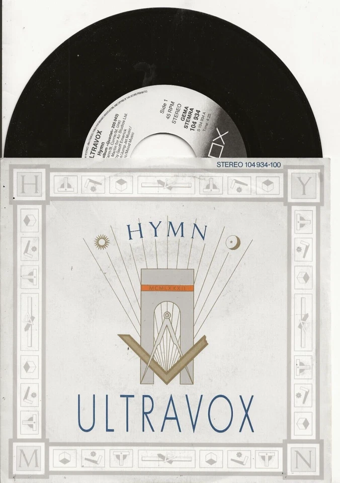 ULTRAVOX HYMN ORIGINAL SINGLE FROM GERMANY - Image 1 of 1