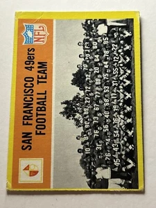 1967 Philadelphia #169 San Francisco 49ers TC Football San Francisco 49ers P154 - Bild 1 von 2
