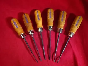 Grace USA MS-6 6pc Micro Gunsmith Screwdriver 3 Flat 3 Phillips MADE IN USA - Picture 1 of 5