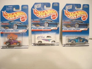 1998 Hot Wheels Mattel First Editions Collector 640 645 654 #2 10 & 20 of 40 NOS - Picture 1 of 13