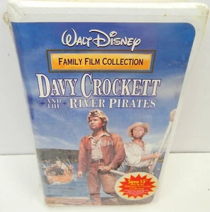 VHS Walt Disney Davy Crockett And The River Pirates Family Collection New SEALED - Foto 1 di 3