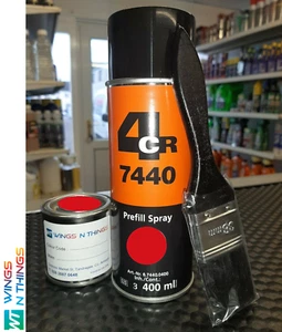 KIT PINZA FRENO FERRARI ROJA PINTURA METAL ACERO Alta Temperatura 125ml y AEROSOL - Imagen 1 de 3