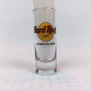 Hard Rock Cafe HRC black letter Cayman Island 4" Shot Glass - Picture 1 of 4