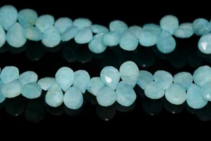 AAA+ Cuentas de piedras preciosas briolette de pera facetada larimar azul 10 piezas para hacer joyas - Imagen 1 de 12