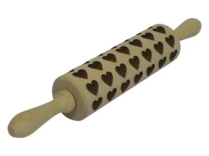 Wooden Rolling Pin shapes of love heart special edition 38 cm / 15 inches - Picture 1 of 2