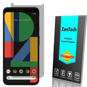 ZenTech Privacy Anti-Spy Tempered Glass Screen Protector For Google Pixel 4 - Picture 1 of 7