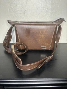 Vintage Marsand Hard Case camera bag With Strap Top open Unique Leather camera - Picture 1 of 9