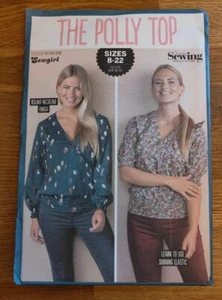 SEWING PATTERN - Delia Simply Sewing Pattern The Polly Top Sizes 8-22 - Picture 1 of 2