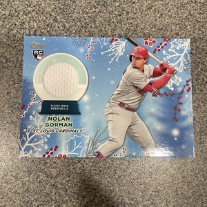 NOLAN GORMAN 2023 Topps Holiday Relics RC #RC-NG St. Louis Cardinals Rookie - Picture 1 of 3