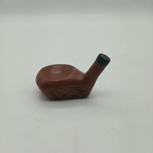 Fermacarte testa driver mazza da golf decorazione ufficio porta anelli marrone - Foto 1 di 8