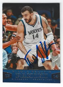 NIKOLA PEKOVIC MINNESOTA TIMBERWOLVES SIGNED 2013-14 PANINI BASKETBALL CARD - Picture 1 of 1