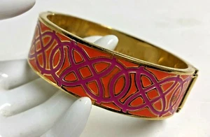 STELLA & DOT Two Toned Designed Enamel Bracelet - Picture 1 of 1